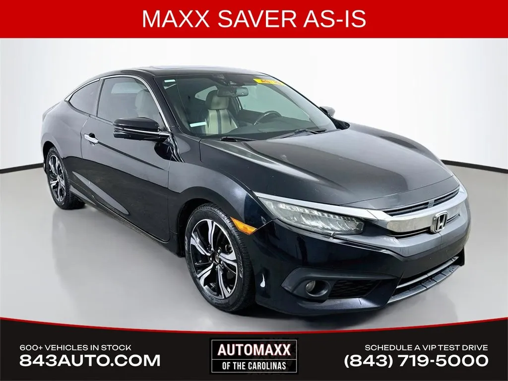 Black 2016 Honda Civic Touring for sale in Summerville, SC
