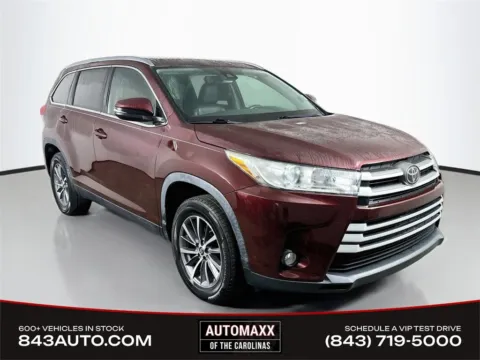 Red 2019 Toyota Highlander XLE for sale in Summerville, SC