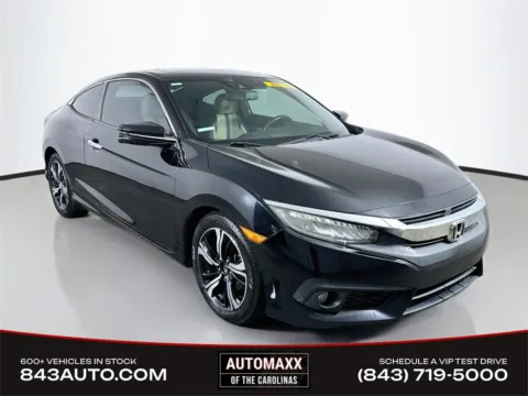 Black 2016 Honda Civic Touring for sale in Summerville, SC