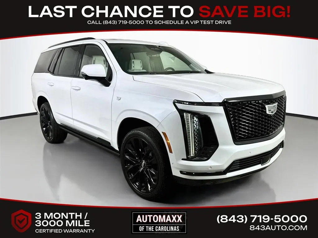 White 2026 Cadillac Escalade Platinum Sport for sale in Summerville, SC