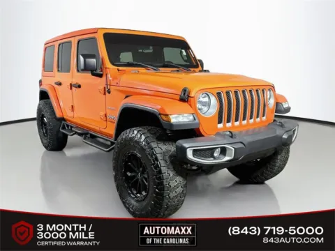 Orange 2019 Jeep Wrangler Unlimited Sahara for sale in Summerville, SC