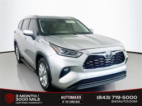 Silver 2021 Toyota Highlander Limited for sale in Summerville, SC
