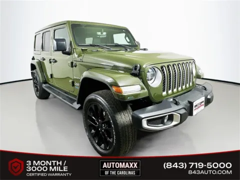 Green 2021 Jeep Wrangler Unlimited Sahara 4xe for sale in Summerville, SC