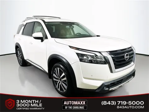 White 2022 Nissan Pathfinder Platinum for sale in Summerville, SC