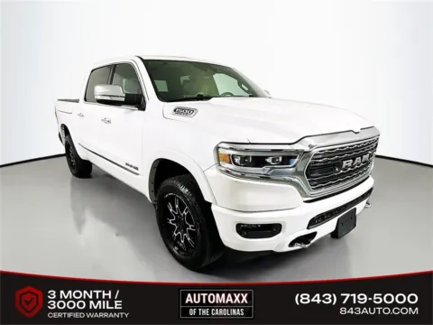White 2021 Ram 1500 Limited for sale in Summerville, SC