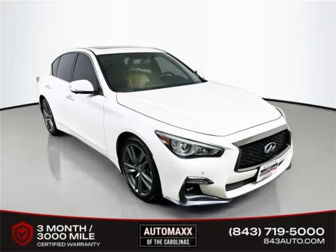 White 2021 INFINITI Q50 3.0t Signature Edition for sale in Summerville, SC