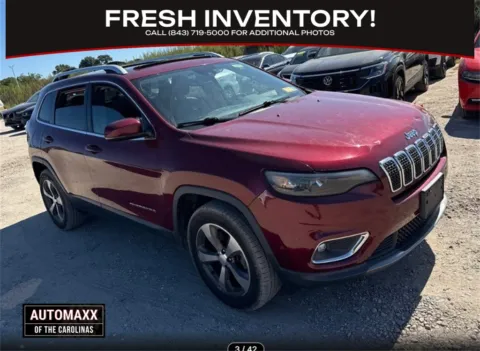 Red 2019 Jeep Cherokee Limited for sale in Summerville, SC