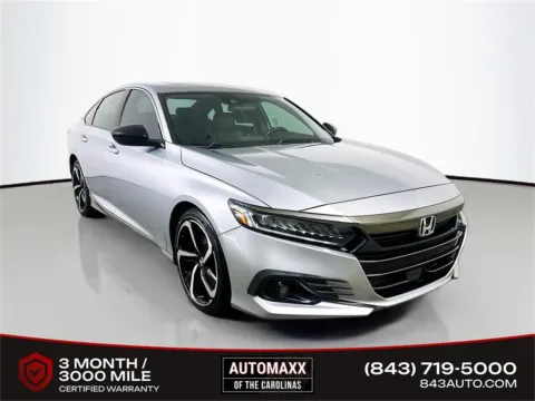 Silver 2021 Honda Accord Sport 2.0T for sale in Summerville, SC