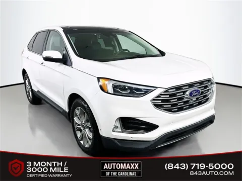 White 2020 Ford Edge Titanium for sale in Summerville, SC