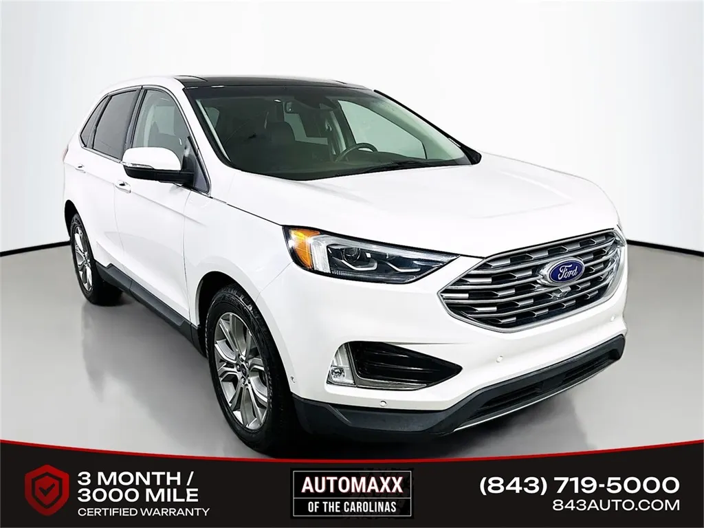 White 2020 Ford Edge Titanium for sale in Summerville, SC
