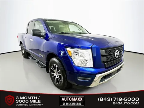 Blue 2021 Nissan Titan SV for sale in Summerville, SC