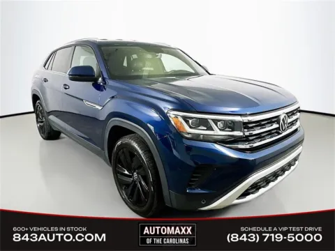 Blue 2022 Volkswagen Atlas Cross Sport 2.0T SE w/Technology for sale in Summerville, SC