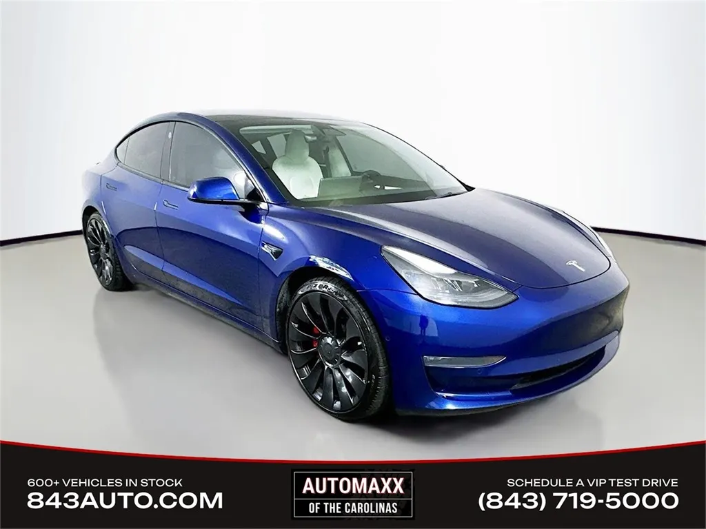 Blue 2022 Tesla Model 3 Performance for sale in Summerville, SC