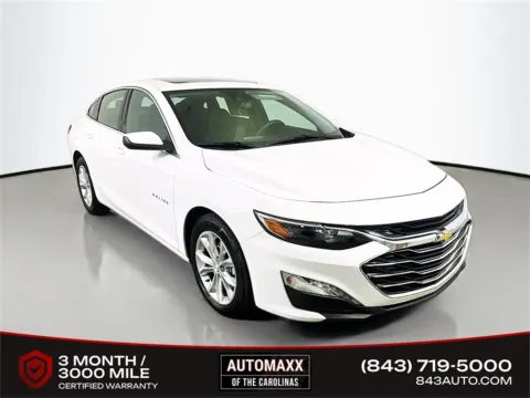 White 2023 Chevrolet Malibu LT for sale in Summerville, SC