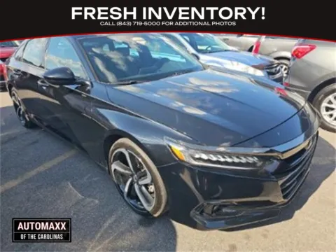 Black 2021 Honda Accord Sport 2.0T for sale in Summerville, SC
