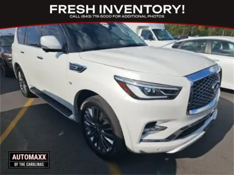 White 2019 INFINITI QX80 LUXE for sale in Summerville, SC