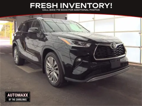 Black 2022 Toyota Highlander Platinum for sale in Summerville, SC