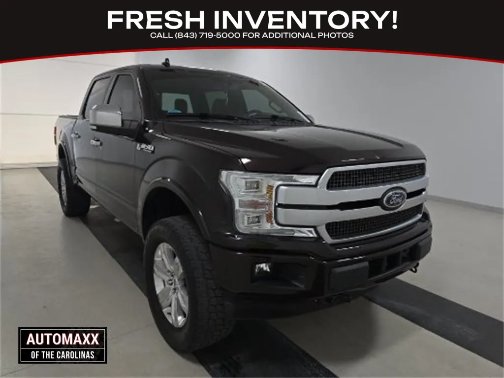 Red 2018 Ford F-150 Platinum for sale in Summerville, SC