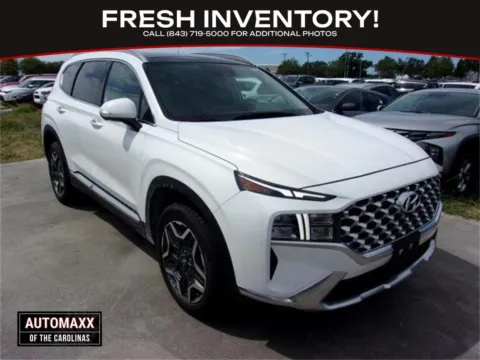 White 2023 Hyundai Santa Fe Hybrid SEL Premium for sale in Summerville, SC