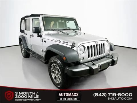 Silver 2017 Jeep Wrangler Unlimited Rubicon for sale in Summerville, SC