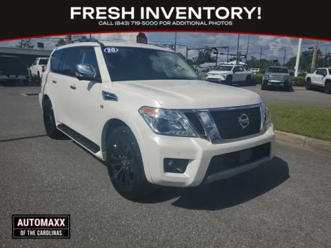 White 2020 Nissan Armada Platinum for sale in Summerville, SC
