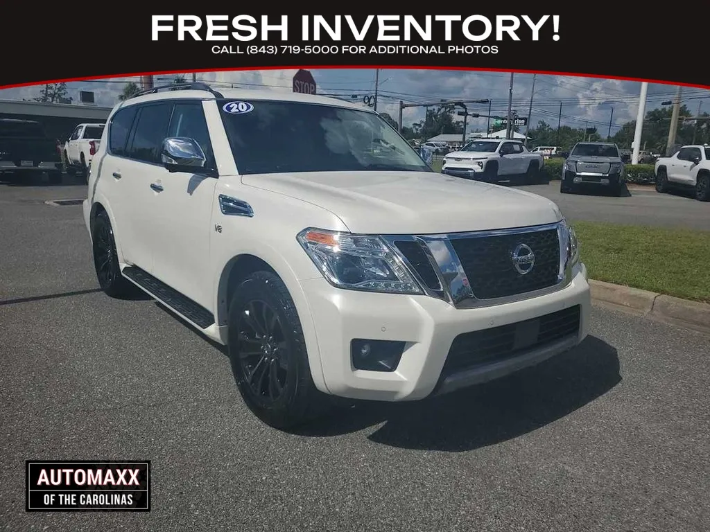 White 2020 Nissan Armada Platinum for sale in Summerville, SC