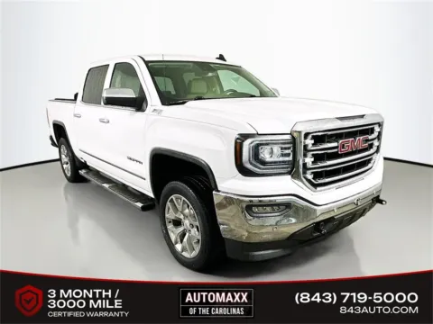White 2018 GMC Sierra 1500 SLT for sale in Summerville, SC