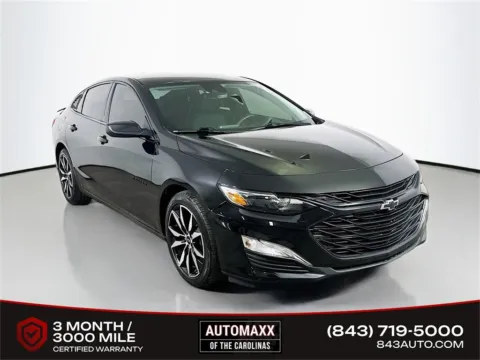 Black 2022 Chevrolet Malibu RS for sale in Summerville, SC