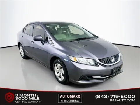 Gray 2015 Honda Civic LX for sale in Summerville, SC