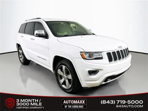 White 2015 Jeep Grand Cherokee Overland for sale in Summerville, SC