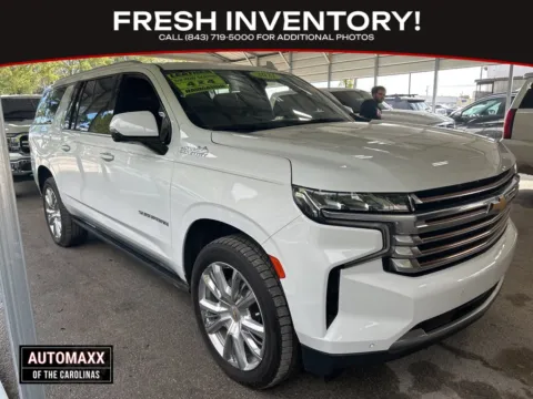 White 2021 Chevrolet Suburban High Country for sale in Summerville, SC
