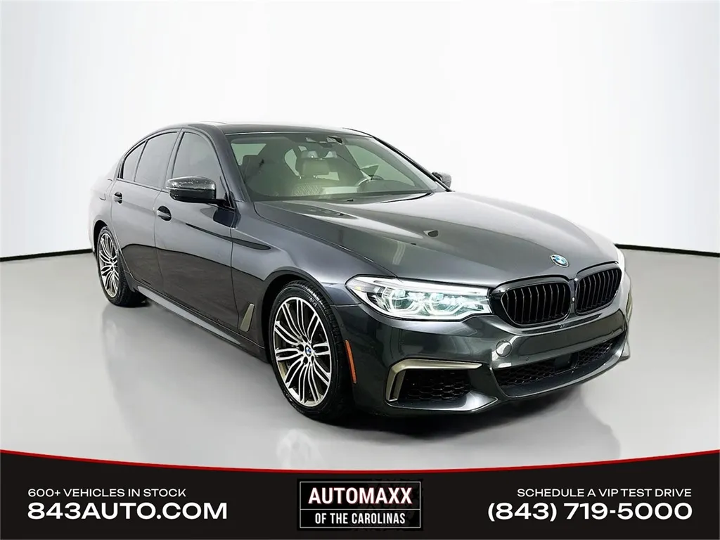 Gray 2019 BMW 5 Series M550i xDrive for sale in Summerville, SC