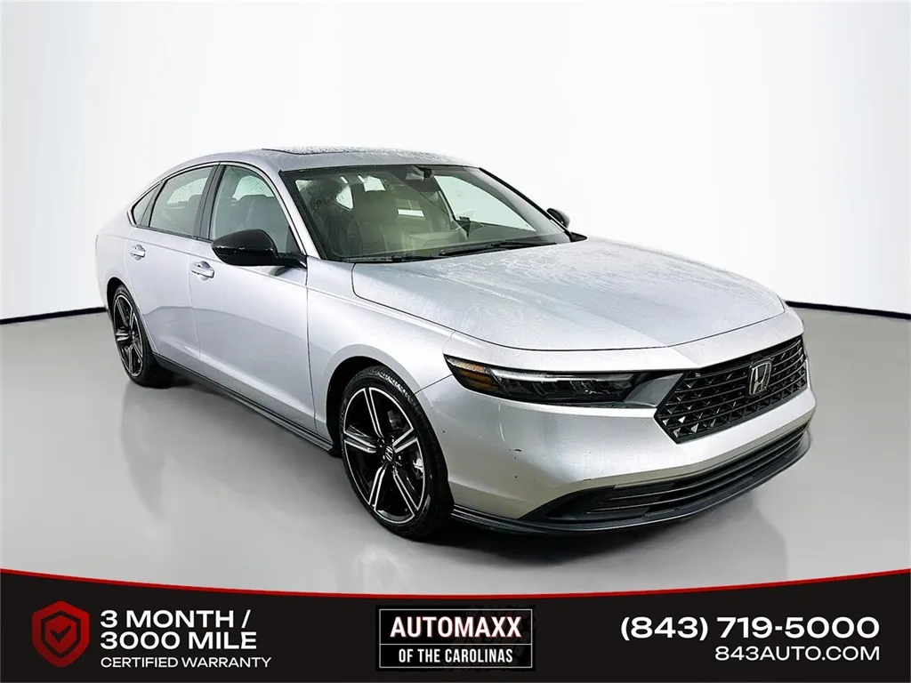 Silver 2024 Honda Accord Hybrid Sport for sale in Summerville, SC