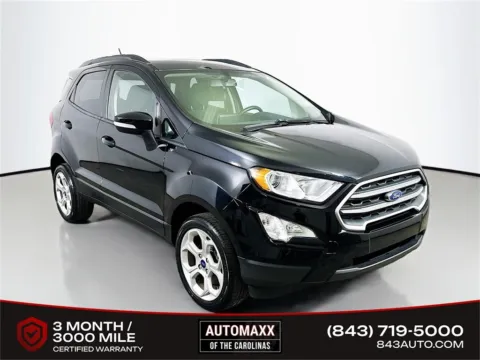 Black 2021 Ford EcoSport SE for sale in Summerville, SC