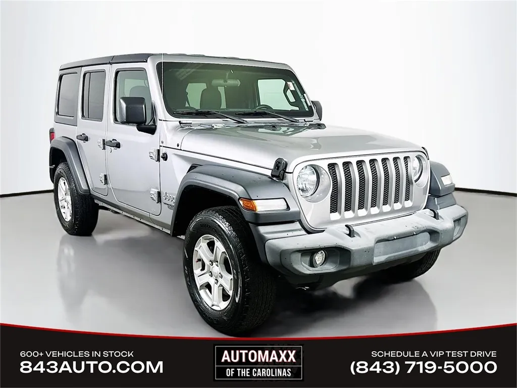 Silver 2018 Jeep Wrangler Unlimited Sport S for sale in Summerville, SC