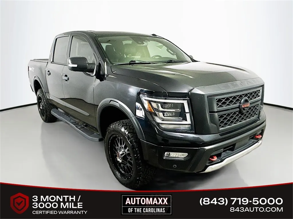 Black 2021 Nissan Titan PRO-4X for sale in Summerville, SC