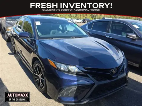 Blue 2021 Toyota Camry SE for sale in Summerville, SC