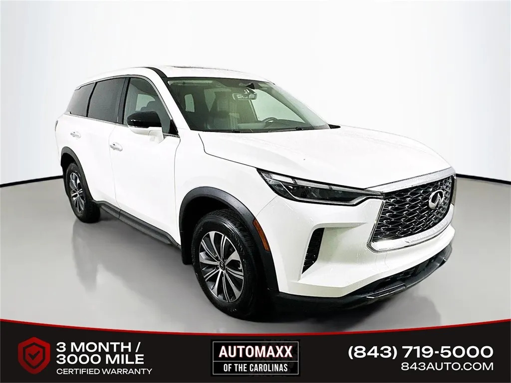 White 2025 INFINITI QX60 PURE for sale in Summerville, SC