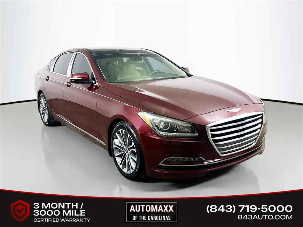 Red 2016 Hyundai Genesis 3.8 for sale in Summerville, SC