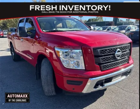 Red 2020 Nissan Titan SV for sale in Summerville, SC