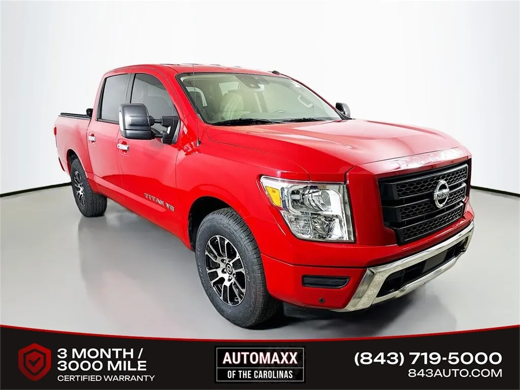 Red 2020 Nissan Titan SV for sale in Summerville, SC