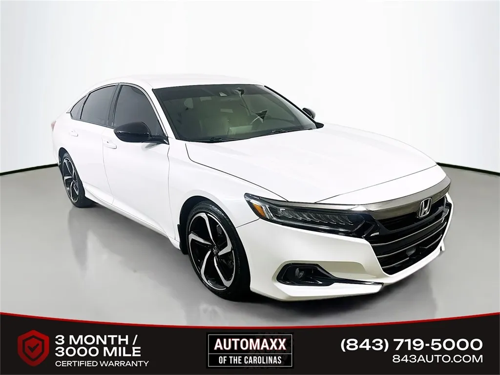 White 2021 Honda Accord Sport for sale in Summerville, SC