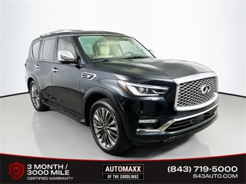 Black 2020 INFINITI QX80 LUXE for sale in Summerville, SC