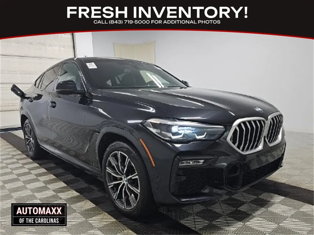 Black 2021 BMW X6 xDrive40i for sale in Summerville, SC