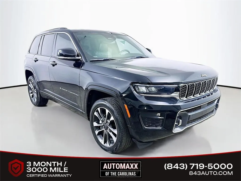 Black 2022 Jeep Grand Cherokee Overland for sale in Summerville, SC