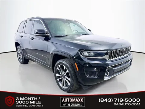Black 2022 Jeep Grand Cherokee Overland for sale in Summerville, SC