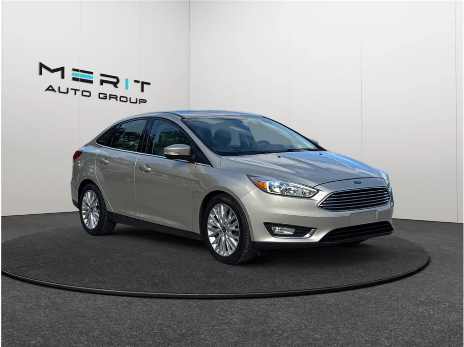Gold 2018 Ford Focus Titanium Sedan 4D for sale in Jacksonville, FL