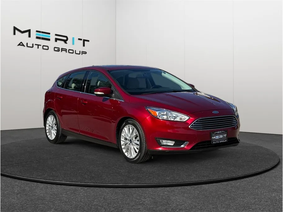 Red 2017 Ford Focus Titanium Hatchback 4D for sale in Jacksonville, FL
