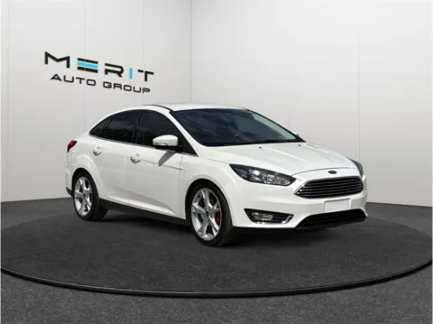 White 2015 Ford Focus Titanium Sedan 4D for sale in Jacksonville, FL