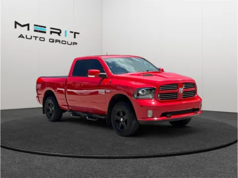 Red 2017 Ram 1500 Quad Cab Sport Pickup 4D 6 1/3 ft for sale in Jacksonville, FL